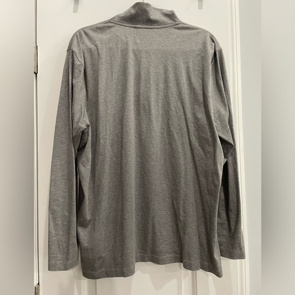 Banana republic XL grey lightweight half zip pullover euc - Picture 2 of 2